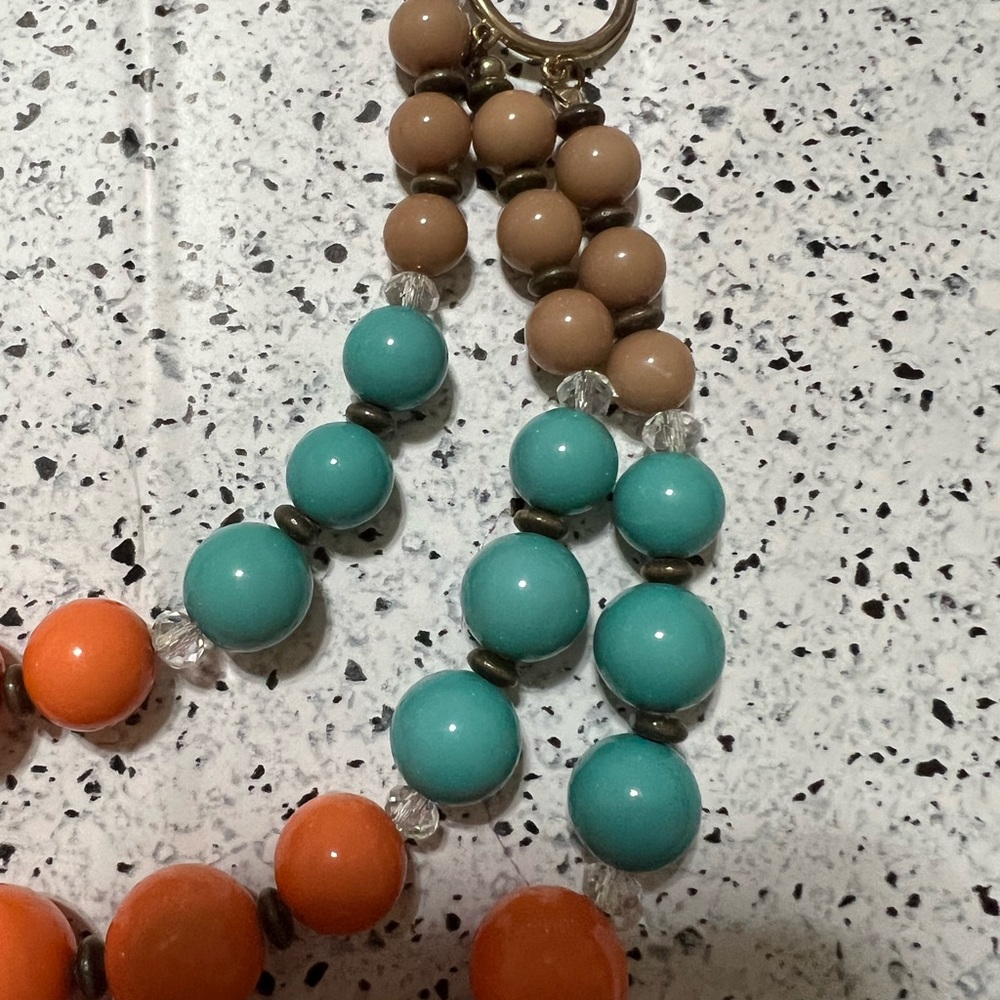 Beautiful Multicolor Multilayered Beaded Necklace - image 3